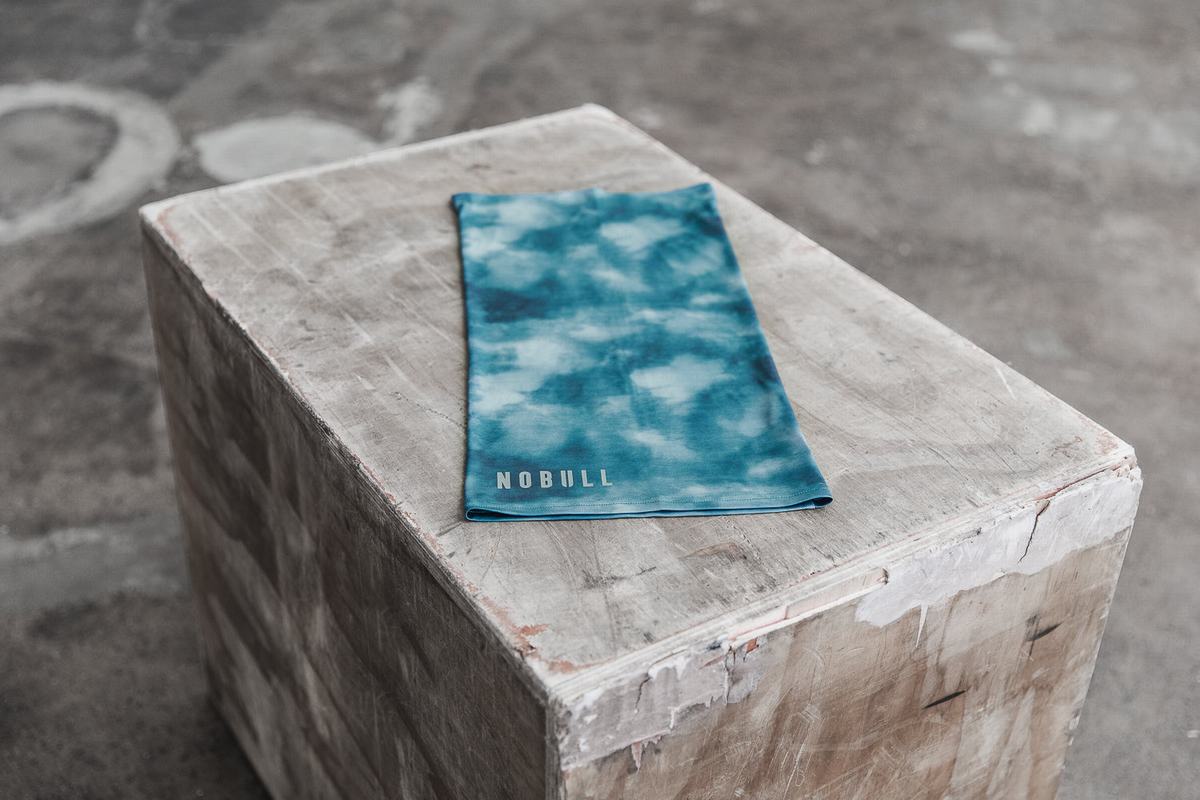 Nobull Gaiter Tie-Dye Men's Scarves Blue | Australia (LF0713)